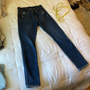 Levi’s 501 Skinny - Dark Wash (27W, 32L)